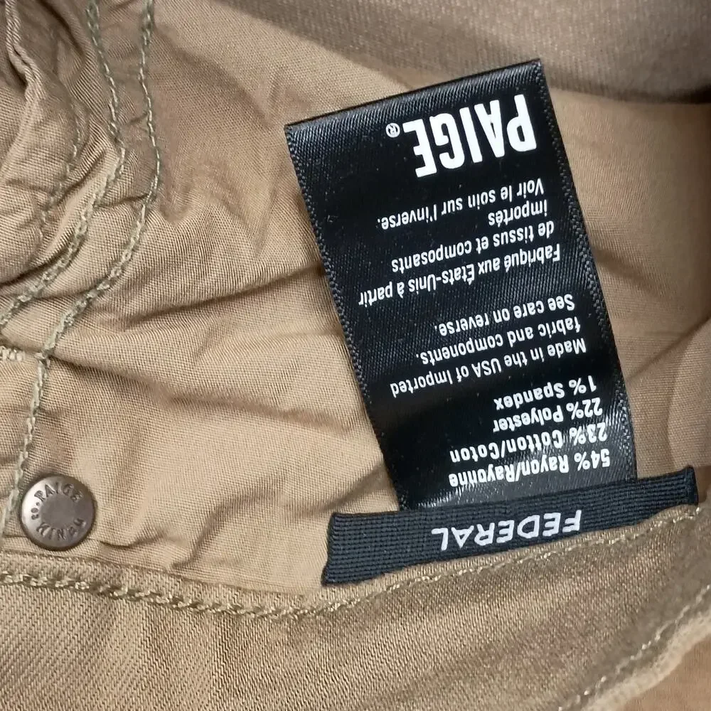 PAIGE Straight Men's Jeans in Camel Brown